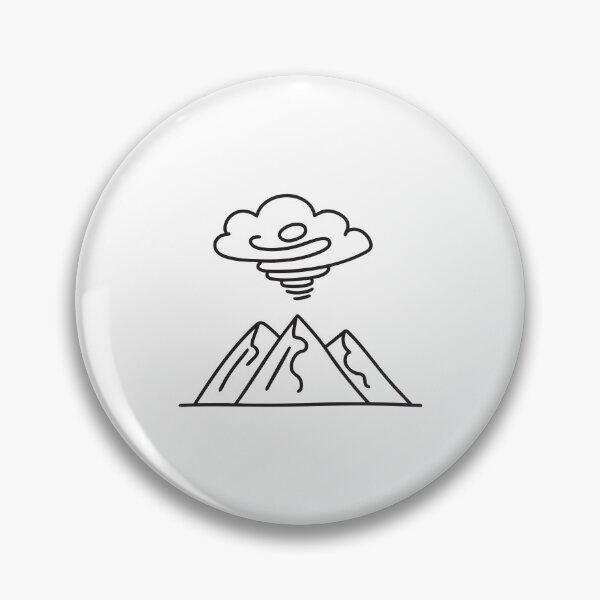 Item preview, A thunderstorm above a mountain with swirling winds designed and sold by rasagamastore.