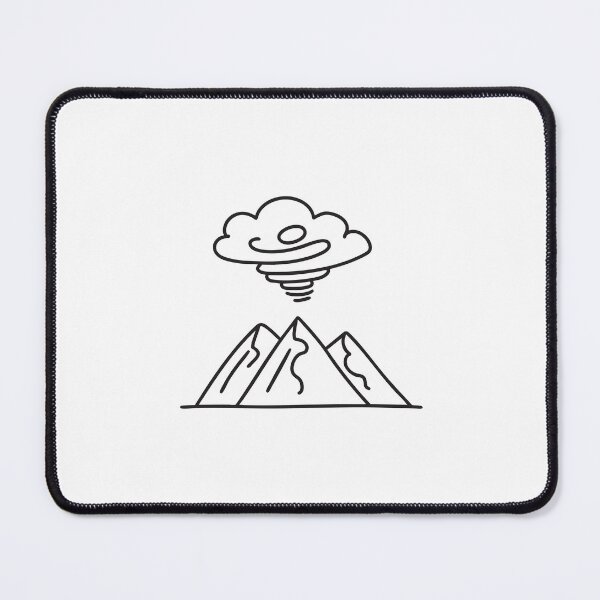 Item preview, A thunderstorm above a mountain with swirling winds designed and sold by rasagamastore.