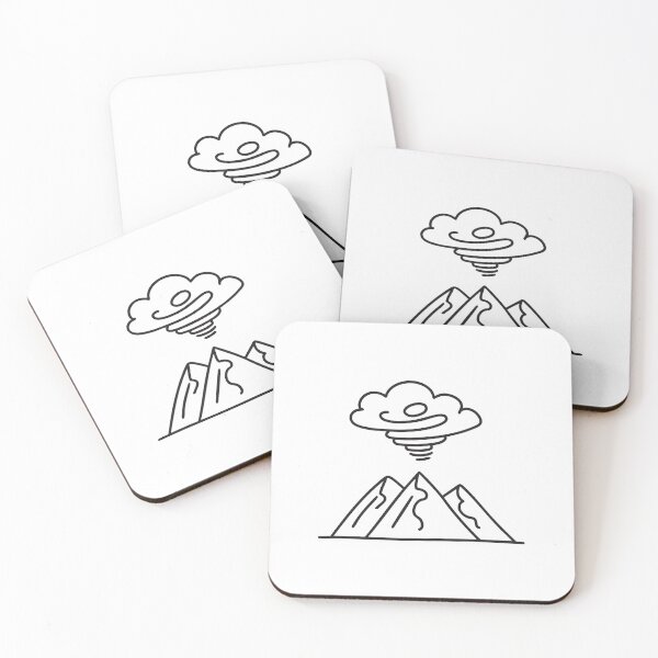 Item preview, A thunderstorm above a mountain with swirling winds designed and sold by rasagamastore.