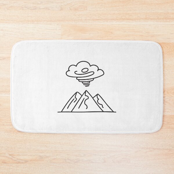 Item preview, A thunderstorm above a mountain with swirling winds designed and sold by rasagamastore.