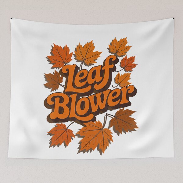 Item preview, leaf funny autumn retro costume blower classic fall vibes halloween vintage designed and sold by Coryconcetta.