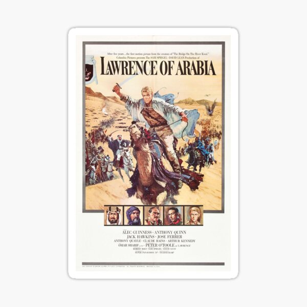 Vintage Movie Poster - Lawrence of Arabia Sticker
