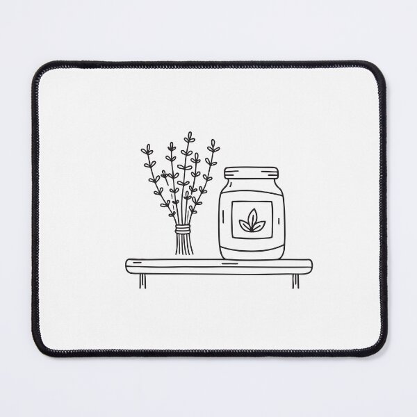 Item preview, A thyme bunch near a spice jar on a wooden shelf designed and sold by rasagamastore.