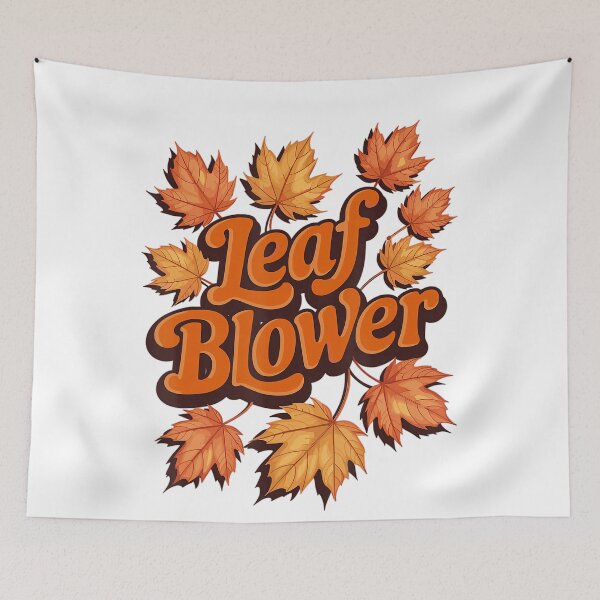 Item preview, blower costume vintage halloween autumn vibes retro classic fall funny leaf designed and sold by Coryconcetta.