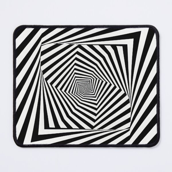 Item preview, Optical Spiral Pattern – Black and White Minimal Geometric Illusion Art designed and sold by NoctaHike.
