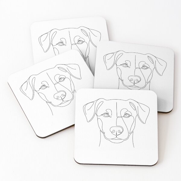Artikelvorschau, Minimalistische Hunde-Linienzeichnung – Hundezeichnung in durchgehender Linie – Modernes Design für Tierliebhaber entworfen und verkauft von MadeByACJ.