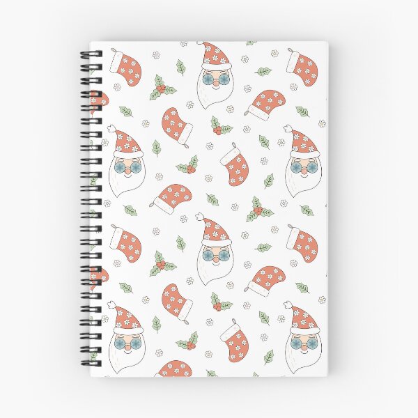 Item preview, Retro Santa Claus and Christmas Socks Pattern  designed and sold by Julza Art.