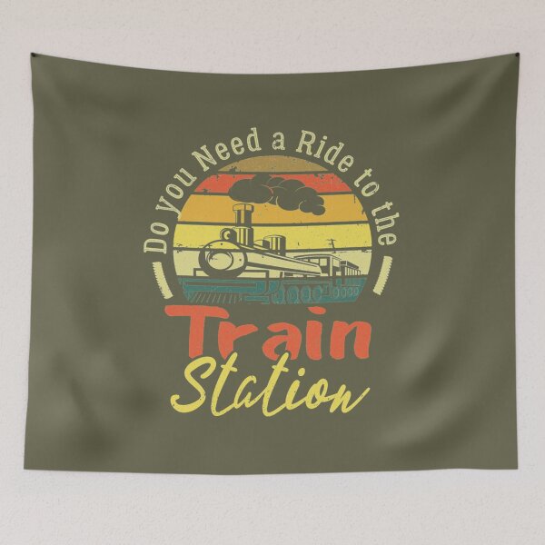 Item preview, Funny Retro Vintage Style Do You Need a Ride To The train    designed and sold by Schneidermovie.