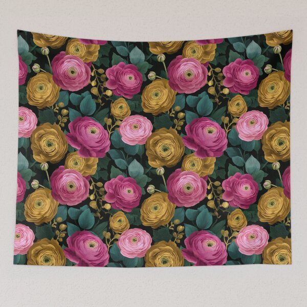 Item preview, Minimalistic Petaled Ranunculus For Home Accent designed and sold by RoyalStarsPatts.