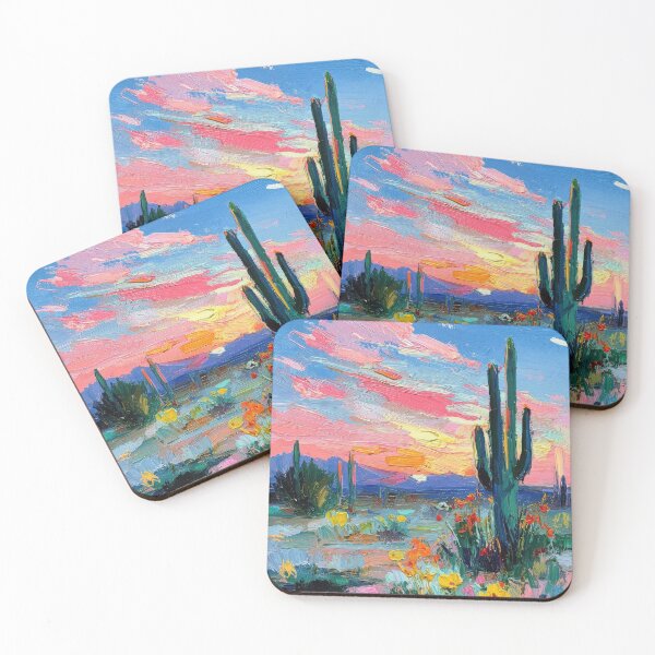 Item preview, Desert landscape with cacti designed and sold by ArtHouseNiklas.