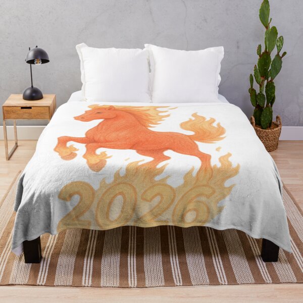 Item preview, Red Fire Horse 2026 designed and sold by PHILILY.