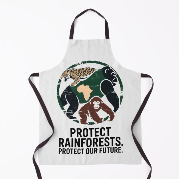 Item preview, Rainforest Guardians Over Africa Map in Distressed Circle designed and sold by SplashTastic.