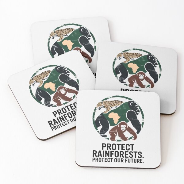 Item preview, Rainforest Guardians Over Africa Map in Distressed Circle designed and sold by SplashTastic.