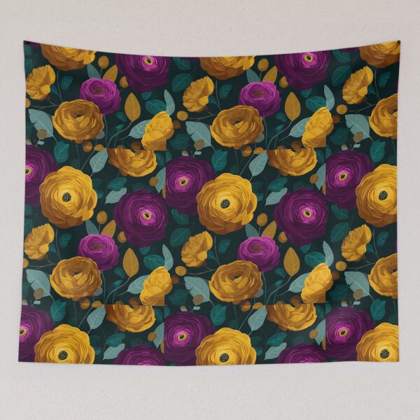 Item preview, Cute Wild Ranunculus Florals For Floral Theme designed and sold by RoyalStarsPatts.