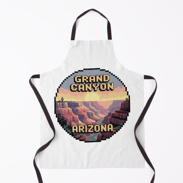 Item preview, Grand Canyon Arizona Pixel Art – Retro Sunset Canyon Landscape Design designed and sold by CircinusStore.