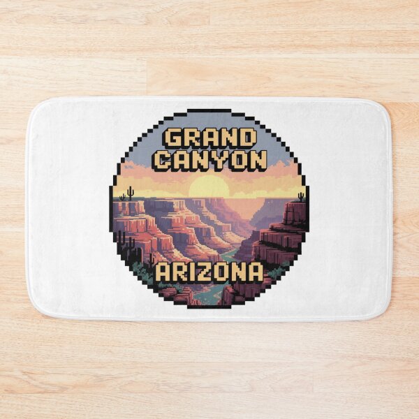 Item preview, Grand Canyon Arizona Pixel Art – Retro Sunset Canyon Landscape Design designed and sold by CircinusStore.