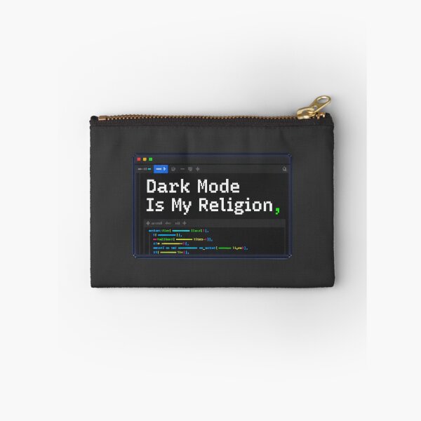 Item preview, Dark Mode Is My Religion Art designed and sold by WiserShop.