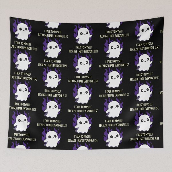 Item preview, Funny Cute Ghost Quote | Sarcastic Introvert Humor Halloween Design designed and sold by graphicnew.