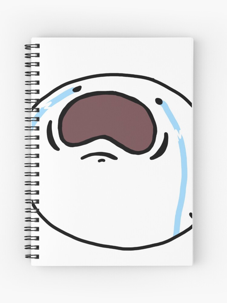 Sad Face Meme Spiral Notebooks for Sale