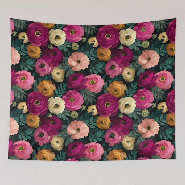 Item preview, Trendy Fresh Ranunculus Pattern For Ranunculus Lovers designed and sold by RoyalStarsPatts.