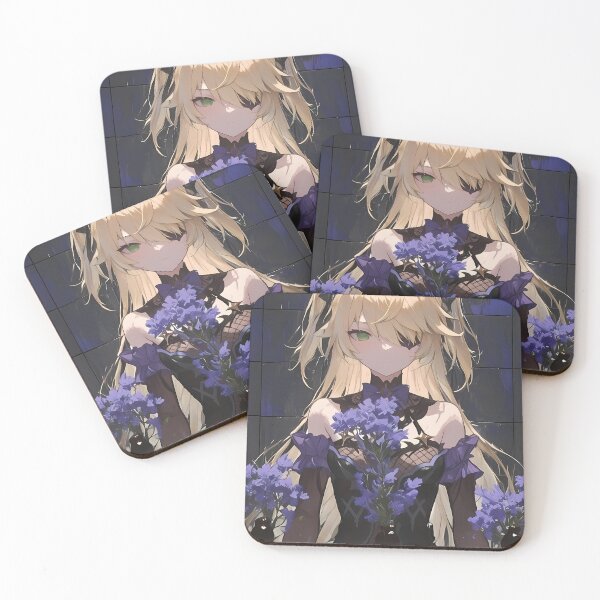 Item preview, Fischl Genshin Impact mysterious anime girl dark fantasy flowers designed and sold by HumbertoValveno.
