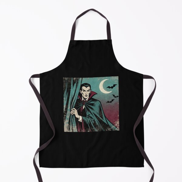 Item preview, Vintage vampire under the moon – retro gothic Halloween illustration designed and sold by Athena2445.