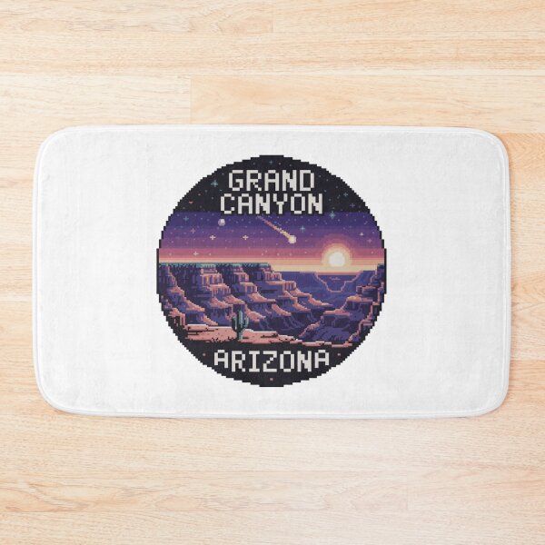 Item preview, Grand Canyon Arizona Pixel Art – Meteor Shower Desert Sunset designed and sold by CircinusStore.