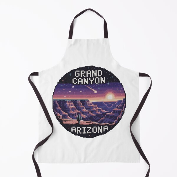 Item preview, Grand Canyon Arizona Pixel Art – Meteor Shower Desert Sunset designed and sold by CircinusStore.
