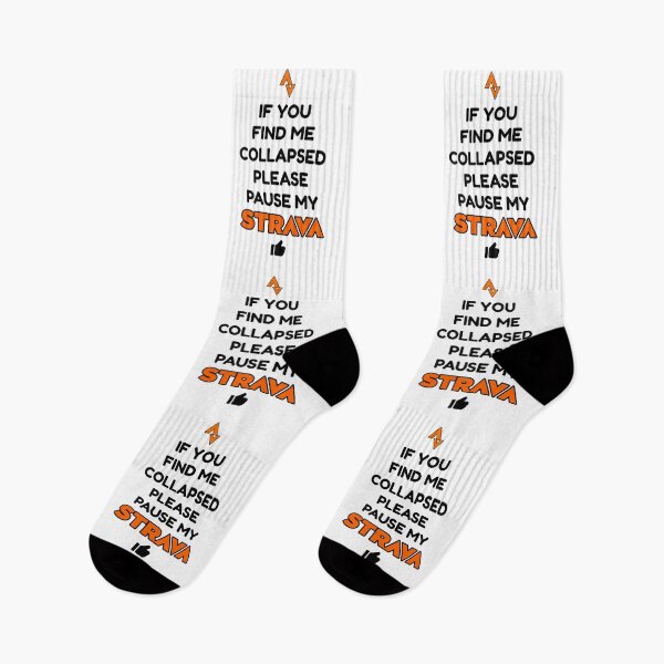 Item preview, If You Find Me Collapsed Please Pause My Strava Funny Cycling and Running Quote Design - Strava Inspired Fitness Motivation for Cyclists, Runners, Triathletes designed and sold by BMLprint ⭐⭐⭐⭐⭐.