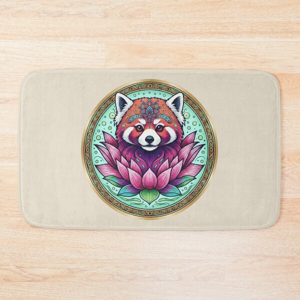 Item preview, Red Panda Mandala Spirit Animal designed and sold by Zen Mosaic.