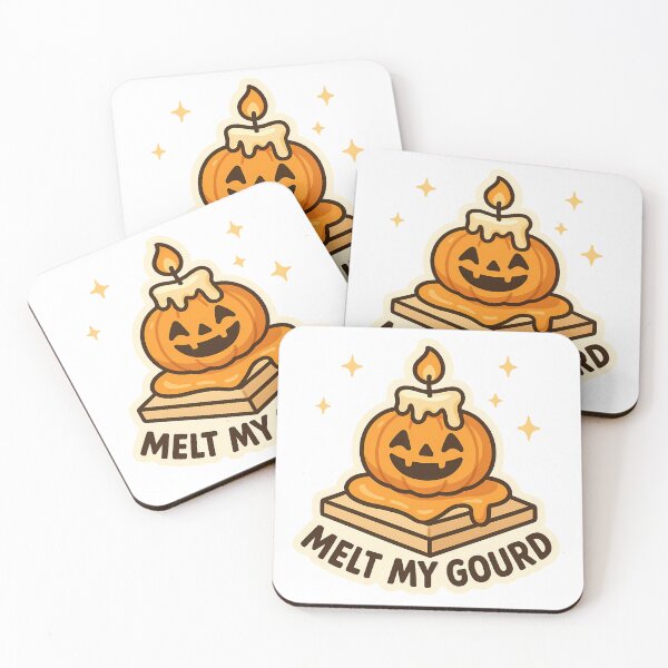 Item preview, Melt My Gourd — Melting Pumpkin Candle designed and sold by Cheerioza.