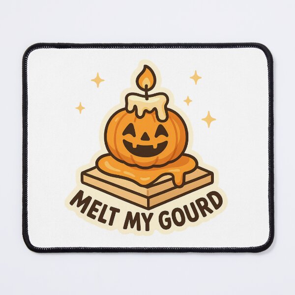 Item preview, Melt My Gourd — Melting Pumpkin Candle designed and sold by Cheerioza.