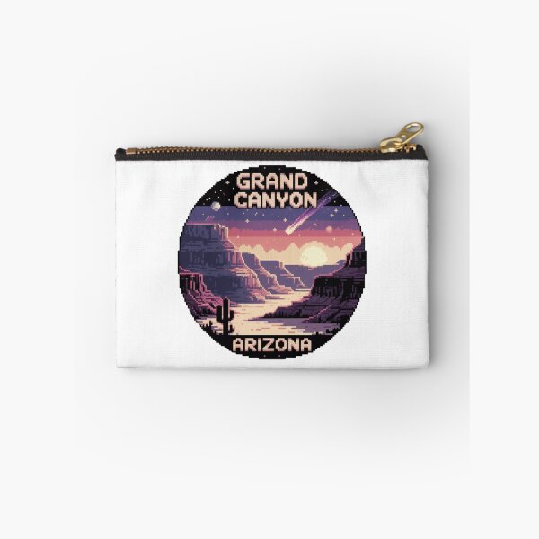 Item preview, Title: Grand Canyon Arizona Pixel Art – Meteor Shower Desert Sunset designed and sold by CircinusStore.
