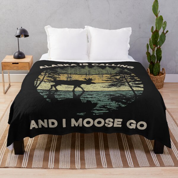Item preview, Alaska Moose Pun T-Shirt Vintage Nature Tee designed and sold by LashondaGreen89.