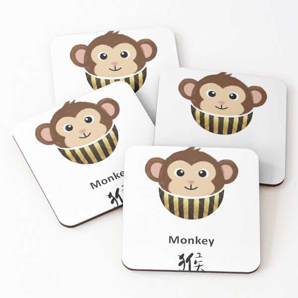 Item preview, Monkey 猴 designed and sold by Word_To_Word_Designs.