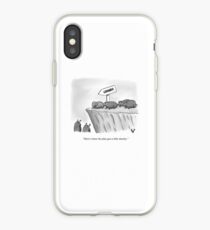 Funny Lemmings Followers Cartoon Humor iPhone Case