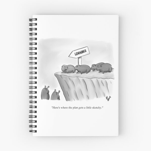 Item preview, Funny Lemmings Followers Cartoon Humor designed and sold by Bill Abbott.