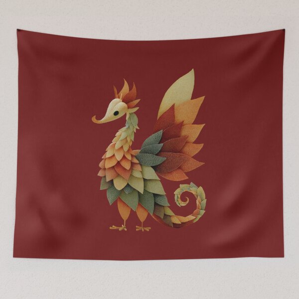 Item preview, Leaf Dragon – Autumn Fantasy Design with warm colors designed and sold by Meiersbeste.