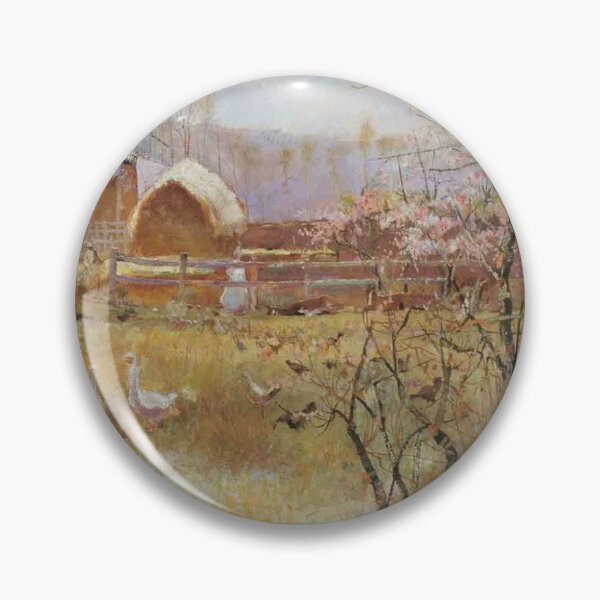 Item preview, Beautiful painting vintage Farm landscape agricultural art designed and sold by Vintage Designs +.