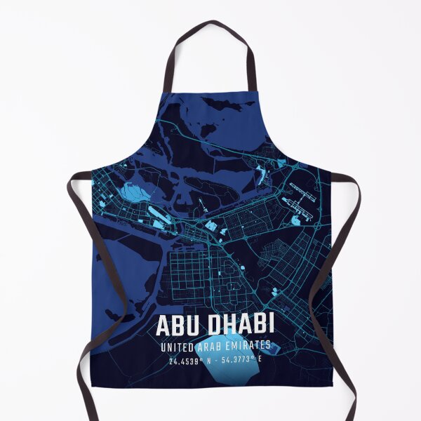 Item preview, Abu Dhabi Midnight City Map designed and sold by HomeLivingCo.