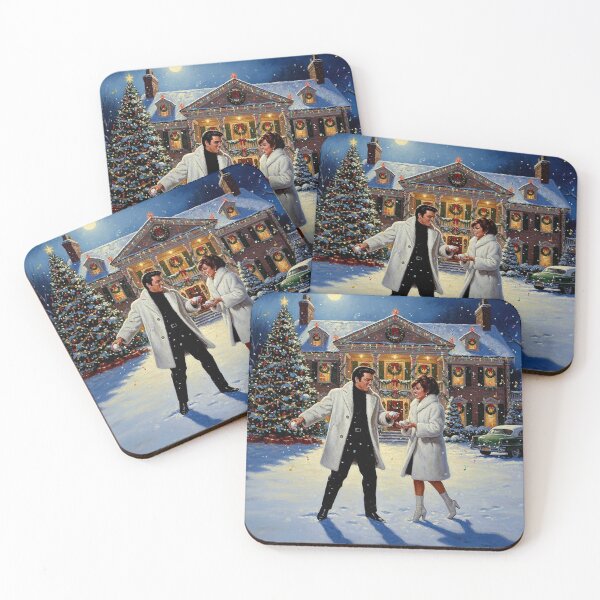 Item preview, Elvis Presley's Elegant White Christmas: Snowball Fun at the Mansion | Hollywood Holidays designed and sold by Art's Diner.