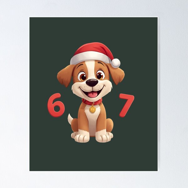 Item preview, 6 7 christmas dog designed and sold by sydney-syder.