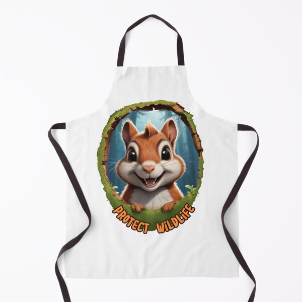 Item preview, Happy Cartoon Chipmunk in Mossy Wood Frame designed and sold by AleksKos.