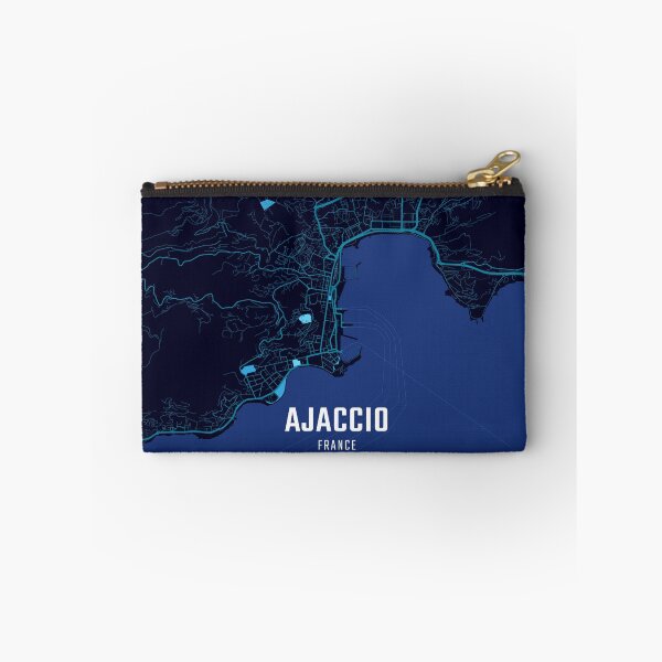 Item preview, Ajaccio Midnight City Map designed and sold by HomeLivingCo.