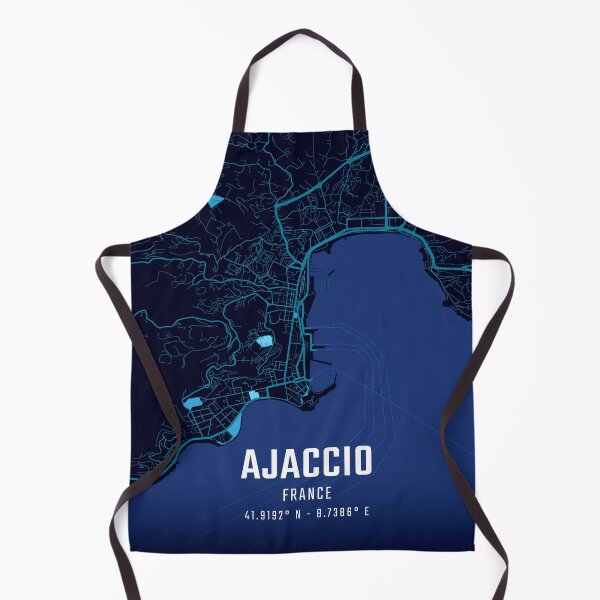 Item preview, Ajaccio Midnight City Map designed and sold by HomeLivingCo.