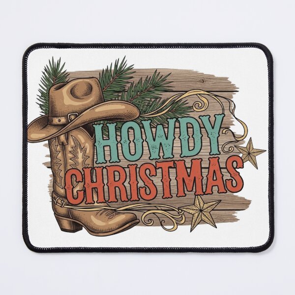 Item preview, Howdy Merry Christmas Western Cowboy designed and sold by Bogologo.