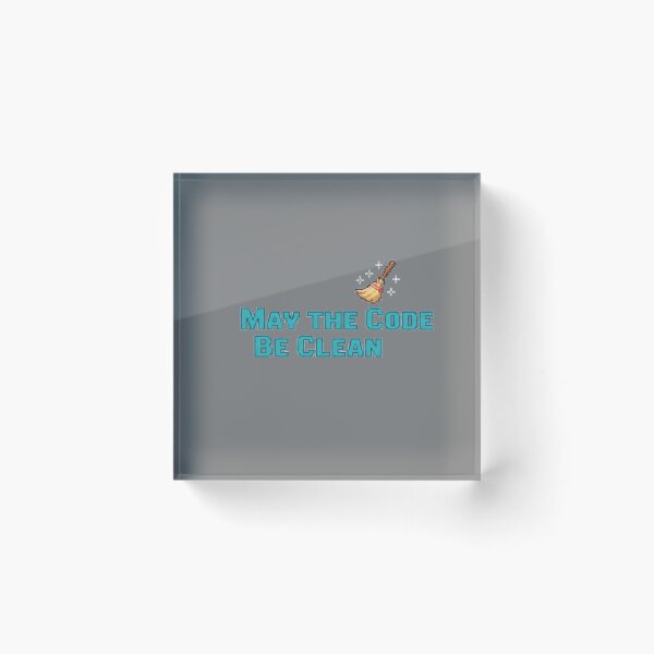 Item preview, May the Code Be Clean Minimal Art designed and sold by WiserShop.