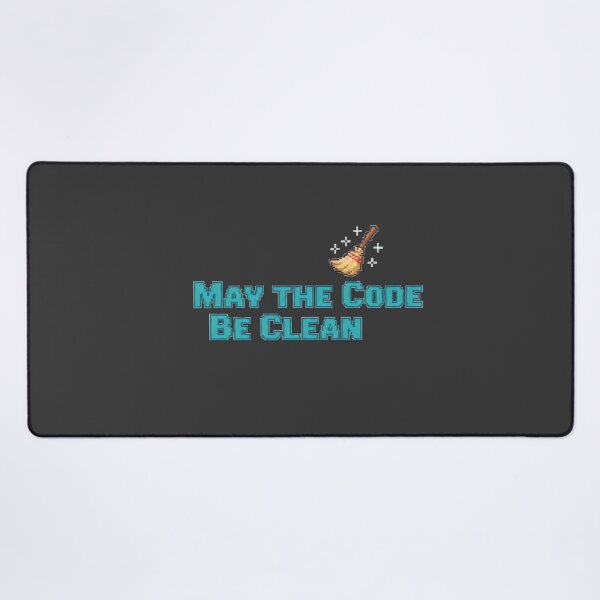 Item preview, May the Code Be Clean Minimal Art designed and sold by WiserShop.