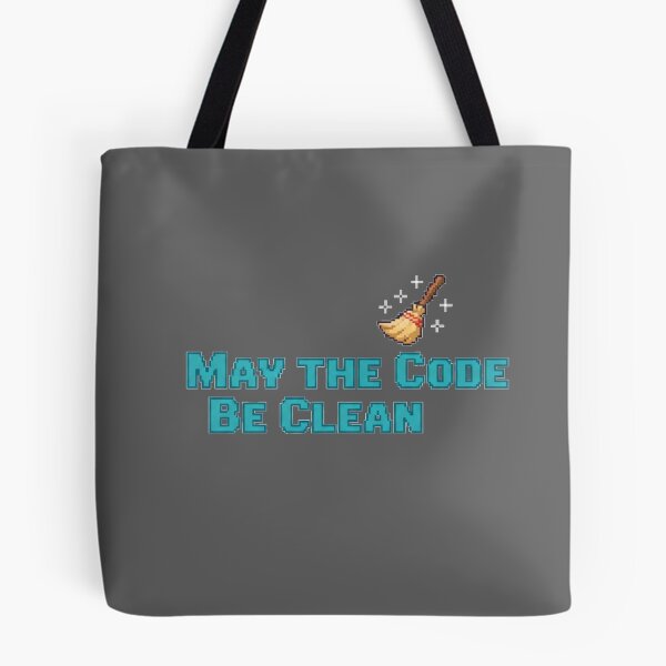 Item preview, May the Code Be Clean Minimal Art designed and sold by WiserShop.