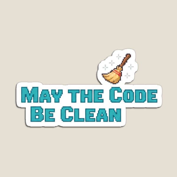 Item preview, May the Code Be Clean Minimal Art designed and sold by WiserShop.